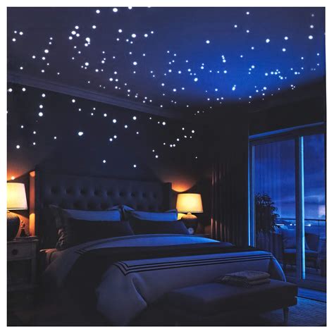 room with glow in the dark stars|More.